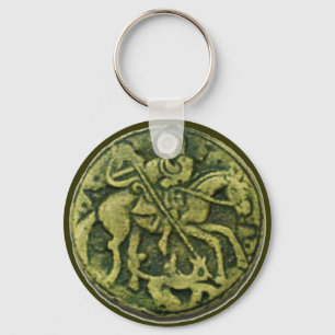 PORTE-CLÉS SAINT GEORGE ET DRAGON MEDALLION