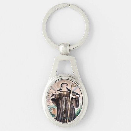 Porte-clés Saint Gertrude le Grand (Devant)