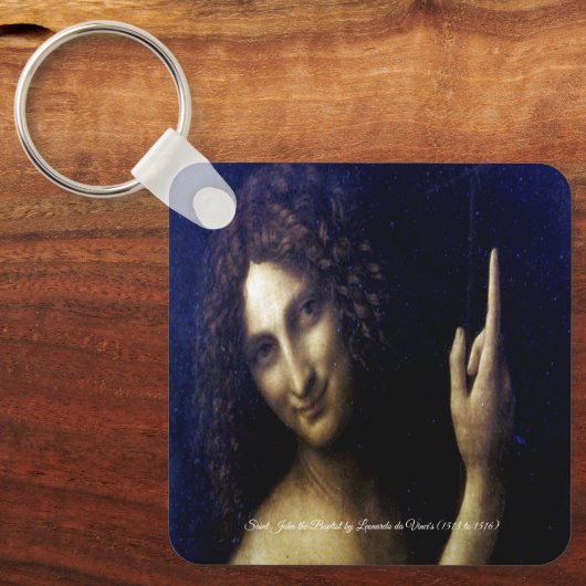 Porte-clés Saint Jean Baptiste par Léonard de Vinci (Recto)