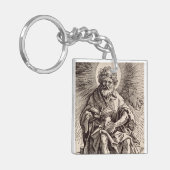 Porte-clés Saint Jean le Baptiste tenant l'agneau (Devant gauche)