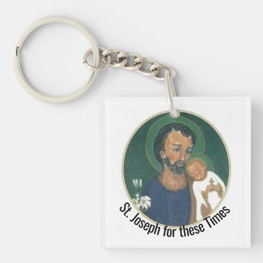 Porte-clés Saint Joseph pour ces temps (Devant)