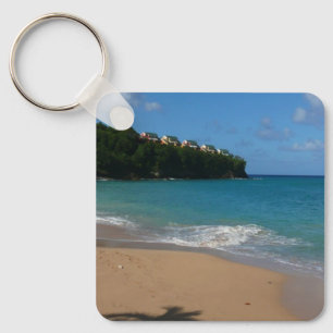 Porte-clés Saint Lucia Beach Paysage tropical