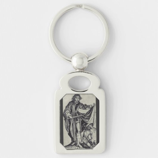 Porte-clés Saint Martin de Tours Gravure d'art (Devant)
