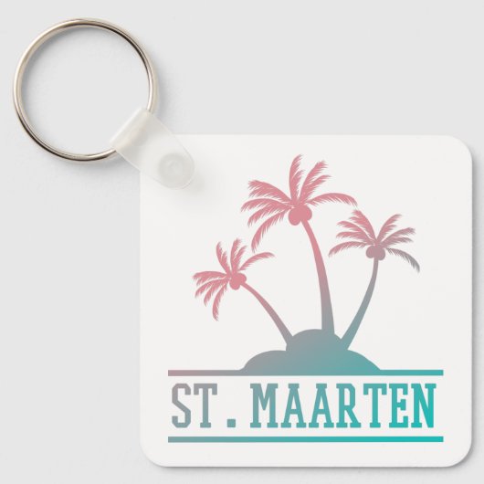 Porte-clés Saint-Martin | Saint Martin Gradient (Recto)