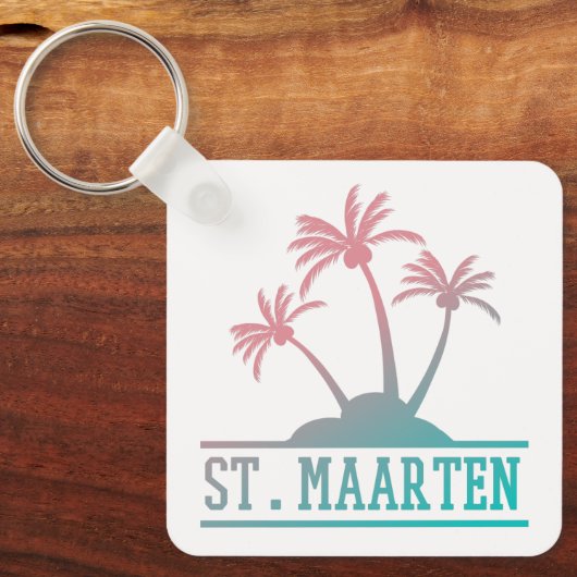 Porte-clés Saint-Martin | Saint Martin Gradient (Recto)