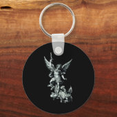 Porte-clés Saint Michael The Archangel Defeating Satan Christ (Recto)