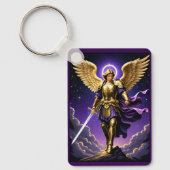 Porte-clés Saint Michel de l'Archange catholique romain (Recto)