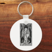 Porte-clés Saint Michel l'Archange vainquant Satan Christ (Recto)