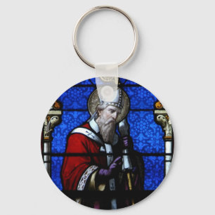 Porte-clés Saint Nicolas Bénédictions Verre Tiré