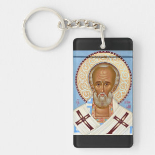 Porte-clés Saint Nicolas de Myre Art Orthodoxe Premium