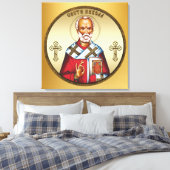 Porte-clés Saint Nicolas impression sur toile serb (Insitu(Chambre))