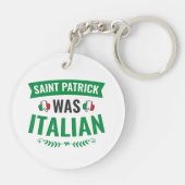 Porte-clés Saint Patrick Était Jour de la Saint Patrick Itali (Dos)