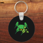 Porte-clés Saint Patrick Jour Oiseaux Casquettes Saint Paddys (Recto)