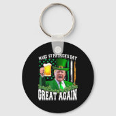 Porte-clés Saint Patrick's Day Great again Funny Trump (Recto)