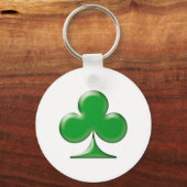 Porte-clés Saint Patrick's Day Irlandais Green Clover Shamroc (Recto)