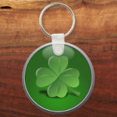 Porte-clés Saint Patrick's Day Shamrock chanceux (Recto)