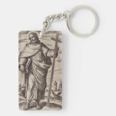 Porte-clés Saint Philippe l'un des douze apôtres (Dos)
