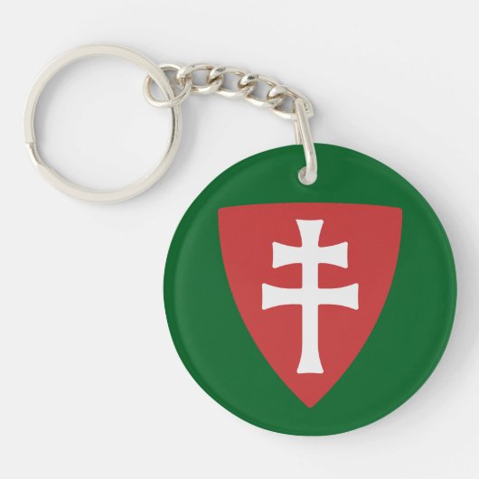 Porte-clés saint stephen croix hongroise symbole hongrie roi (Devant)