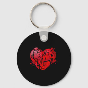 Porte-clés Saint-Valentin anti-cœur brisé
