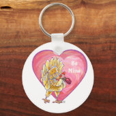 Porte-clés Saint-Valentin au poulet (Recto)