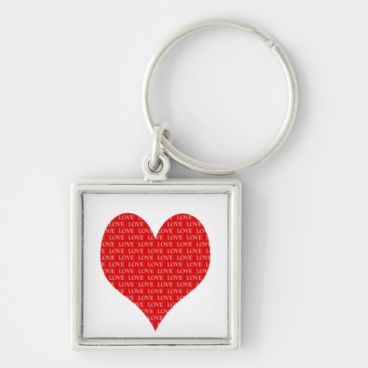 Porte-clés Saint Valentin Coeur (Devant)