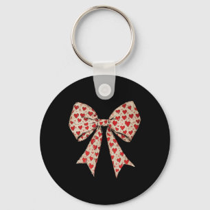 Porte-clés Saint-Valentin Cœur Coquette Nœud Rétro Saint-Vale