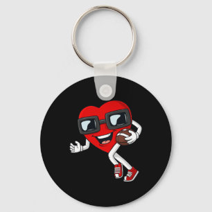 Porte-clés Saint Valentin Coeur Courir Avec Un Garçon De Foot