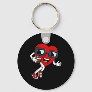 Porte-clés Saint Valentin Coeur Courir Avec Un Garçon De Foot