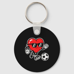 Porte-clés Saint-Valentin Cœur Football Garçons Enfants Vous