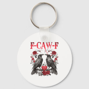 Porte-clés Saint Valentin cœur rose raven vintage amour heure