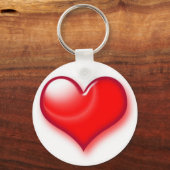 Porte-clés Saint Valentin Coeur rouge (Recto)