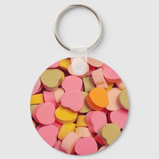 Porte-clés Saint Valentin Coeurs bonbons (Recto)