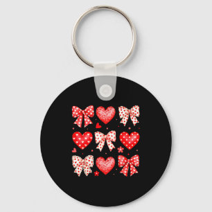 Porte-clés Saint-Valentin Coquette Arc Cœurs Léopard Femmes G