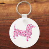 Porte-clés Saint Valentin Dachshund (Recto)
