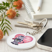 Porte-clés Saint Valentin de la vache (Devant Droit)