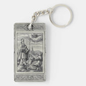 Porte-clés Saint Valentin de Rome Gravure Premium Art (Dos)