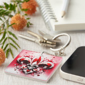 Porte-clés Saint Valentin Fleur De Lis (Devant Droit)