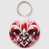 Porte-clés Saint Valentin Fleur De Lis (Verso)