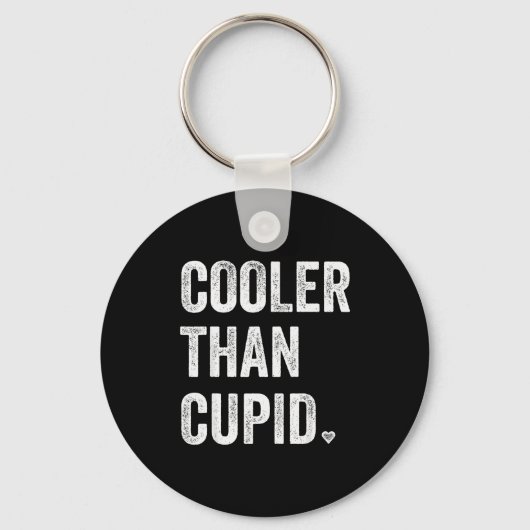 Porte-clés Saint-Valentin Garçon Drôle Plus Cool que Cupidon (Recto)