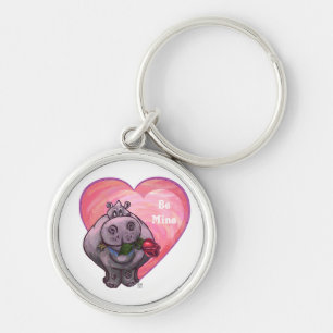 Porte-clés Saint-Valentin Hippopotame