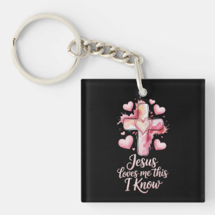 Porte-clés Saint-Valentin "Jésus m'aime"