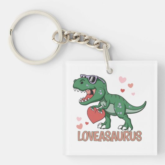 Porte-clés Saint-Valentin Loveasaurus (Devant)
