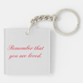 Porte-clés Saint-Valentin Mandala Message de Déplacement Coeu (Dos)