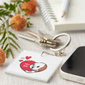 Porte-clés Saint Valentin, Mlle vous (Devant Droit)