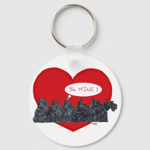 Porte-clés Saint-Valentin pour Terriers Écossais