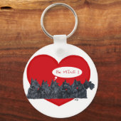 Porte-clés Saint-Valentin pour Terriers Écossais (Recto)