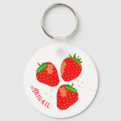 Porte-clés Saint Valentin sucré comme des fraises (Recto)