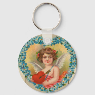 Porte-clés Saint-Valentin vintage, Stecher Litho Company, ver