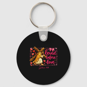 Porte-clés Saint-Valentin xoxo jésus chrétien religieux aimé
