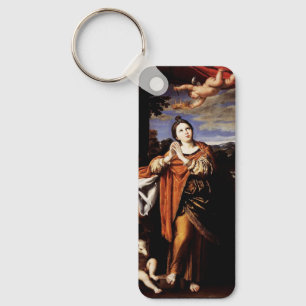 Porte-clés Sainte Agnès par Domenico Zampieri